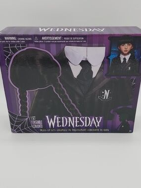 Wednesday Nevermore Academy Costume Set Kids NEW